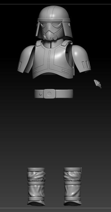 Imperial Combat Driver One12 Scale Custom 3D files 3D print model_3