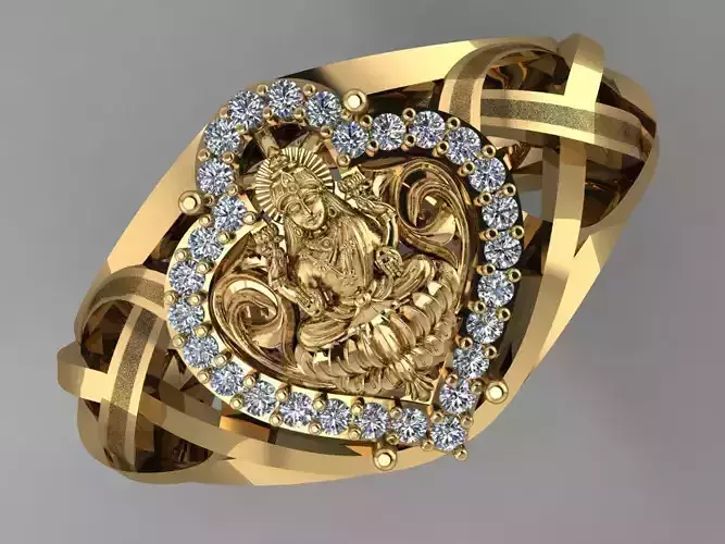 Traditional ring 3D model
