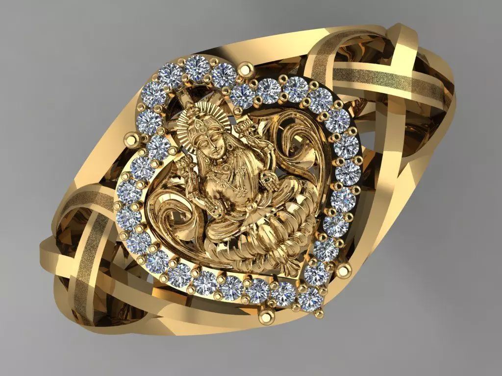 Traditional ring 3D model