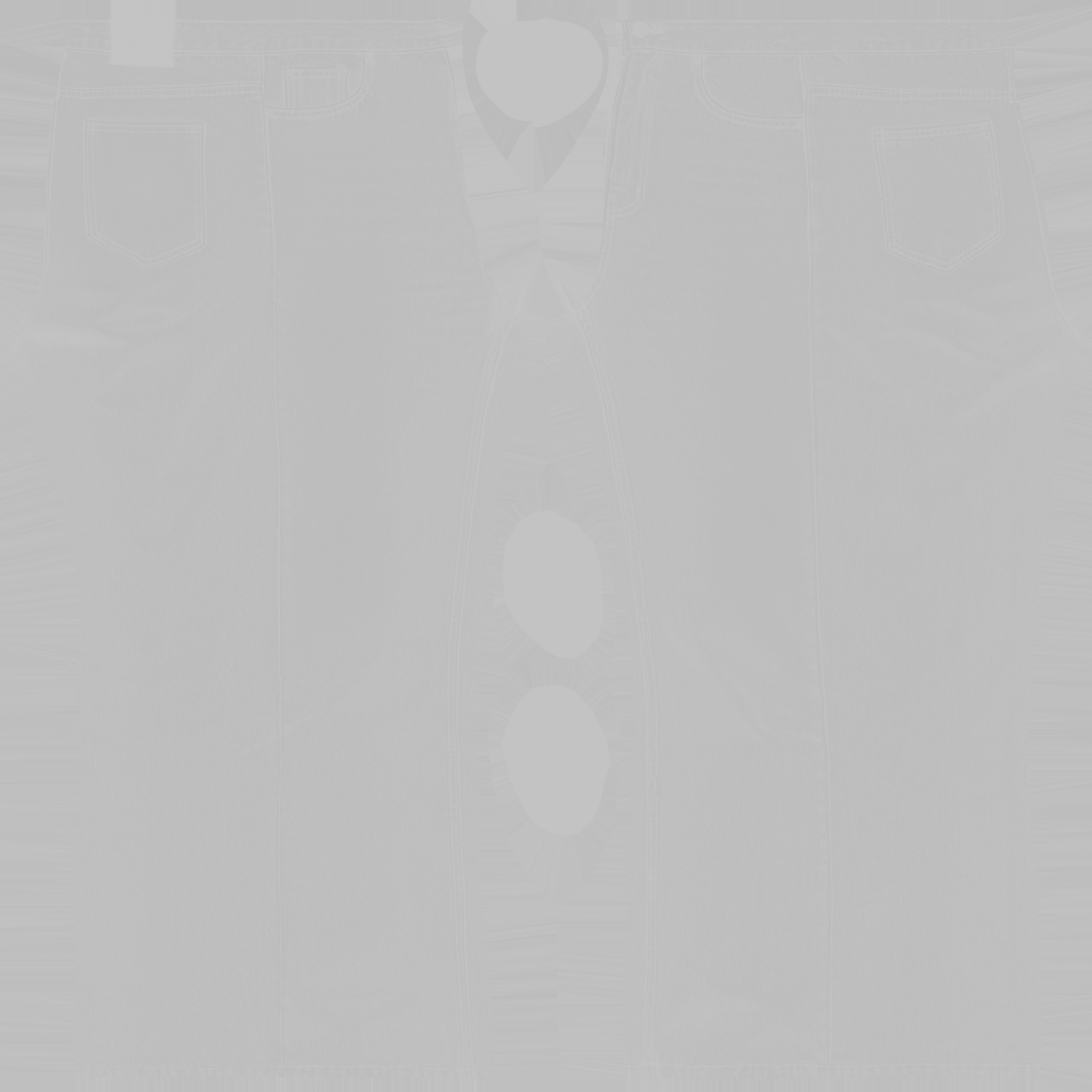 Game Ready Bell Bottom Jeans Low-poly 3D model_18