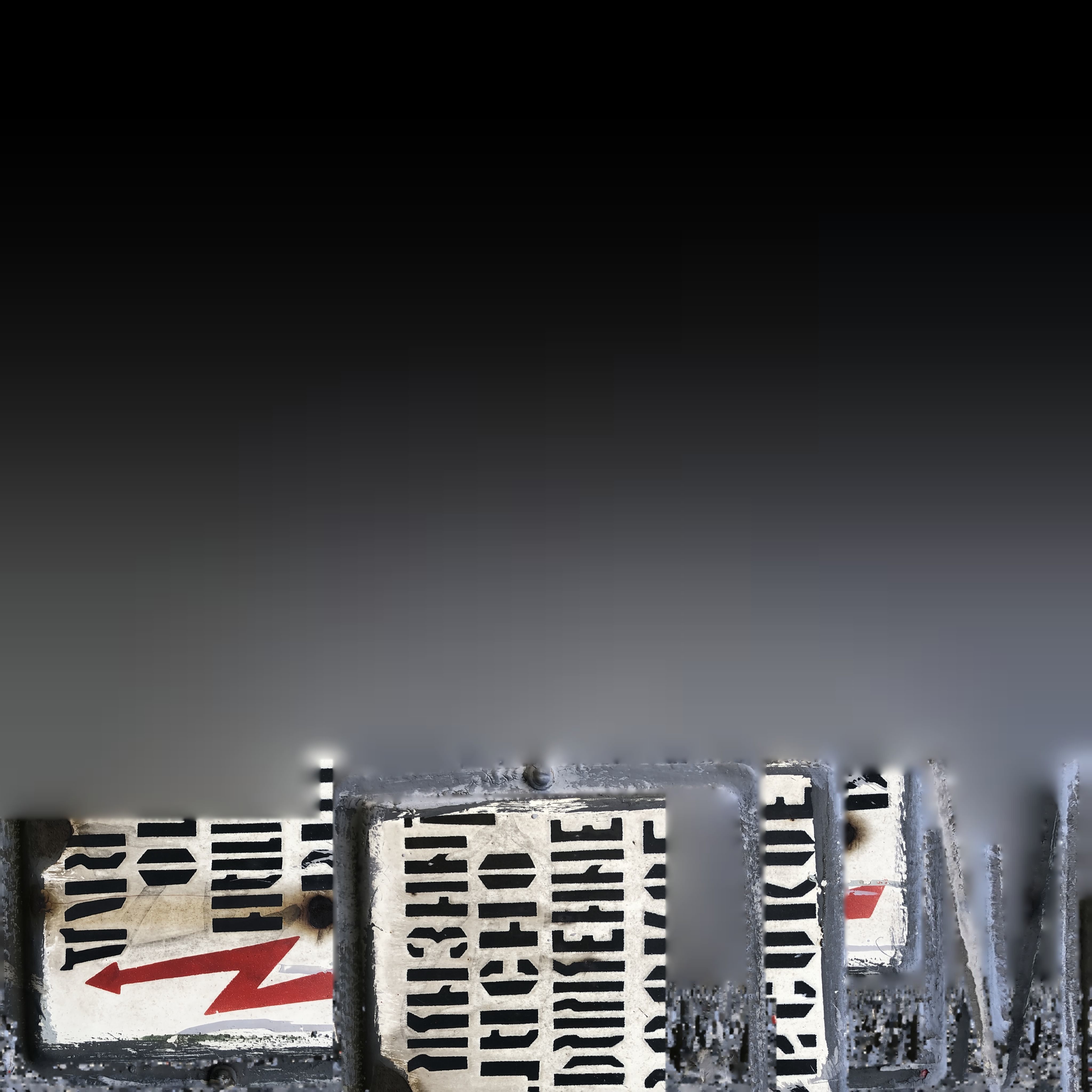 Warning inscription  3D model_4