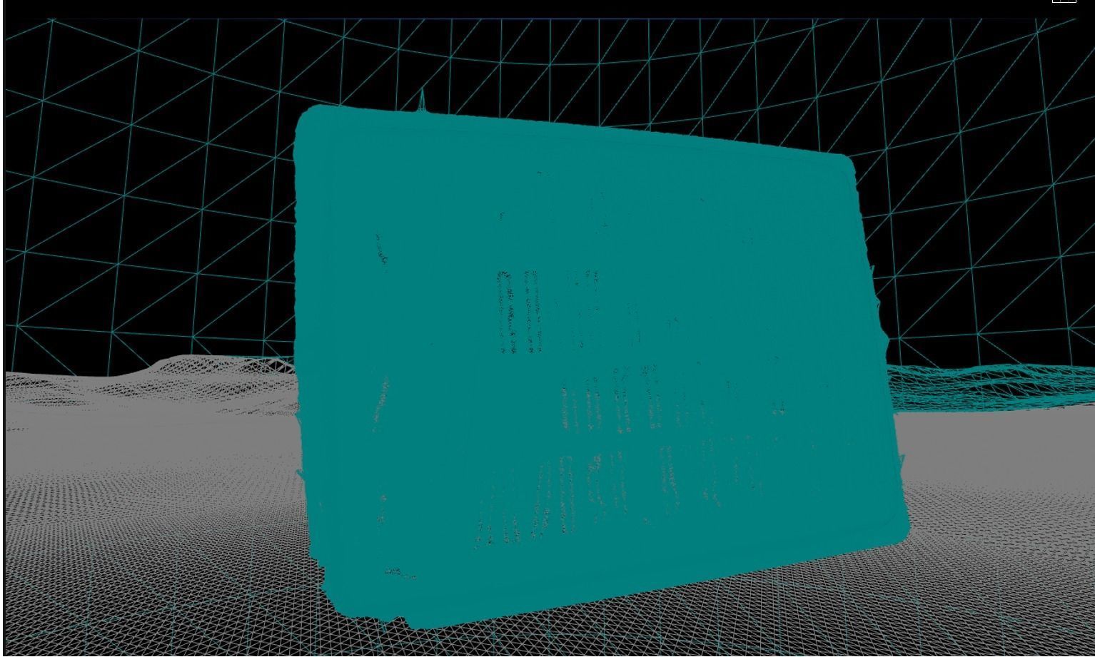 Warning inscription  3D model_5