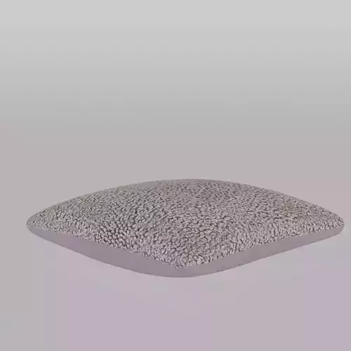 Cushion Cover in Faux Fur Light Grey