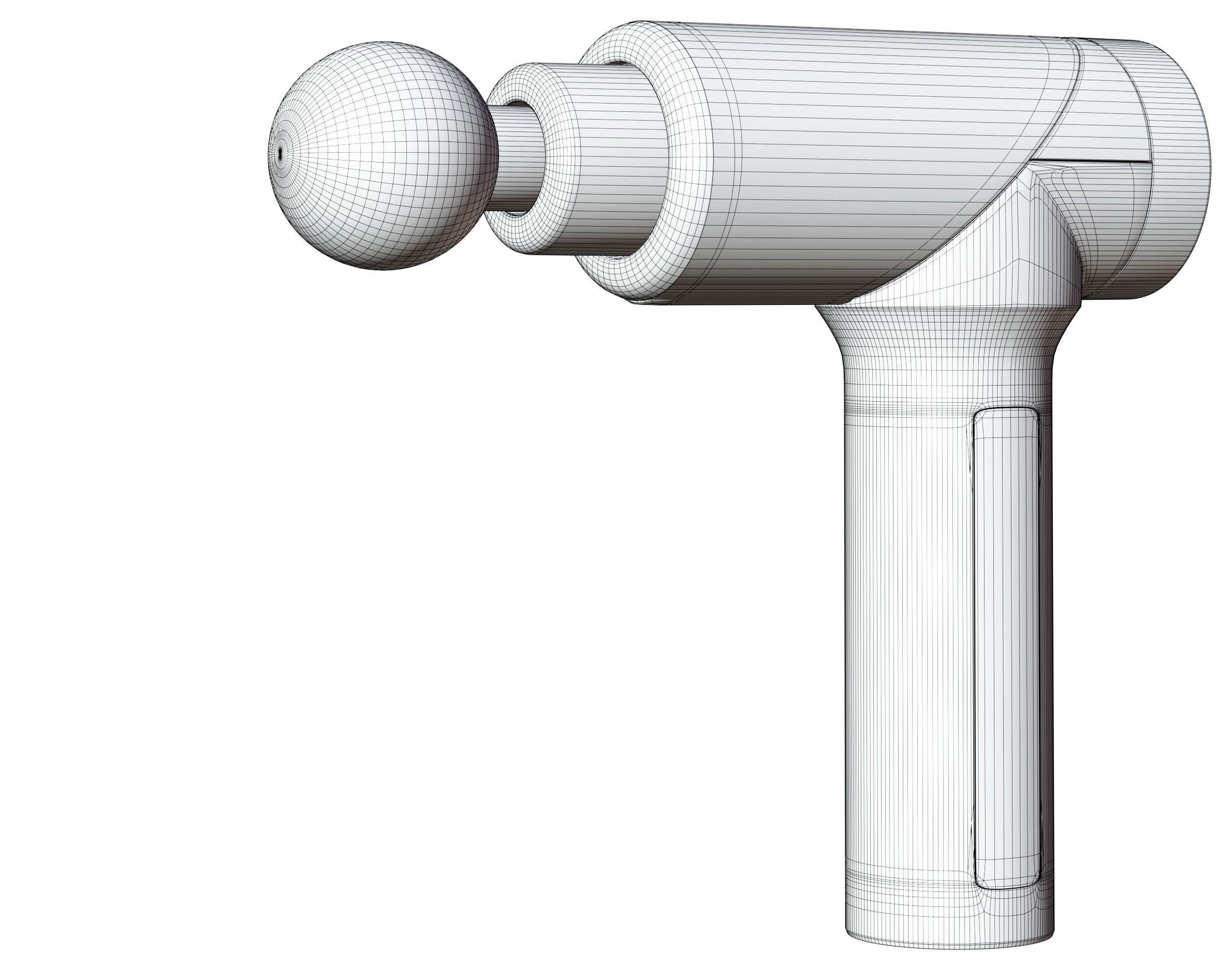 Massage gun 3D model_12