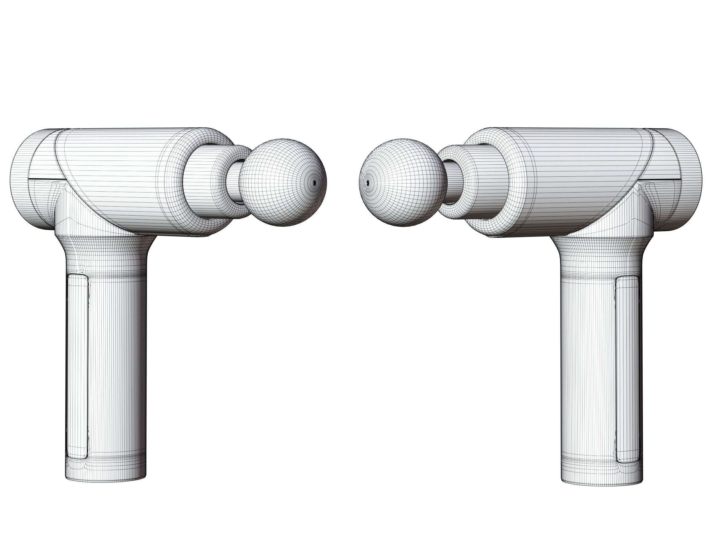 Massage gun 3D model_10