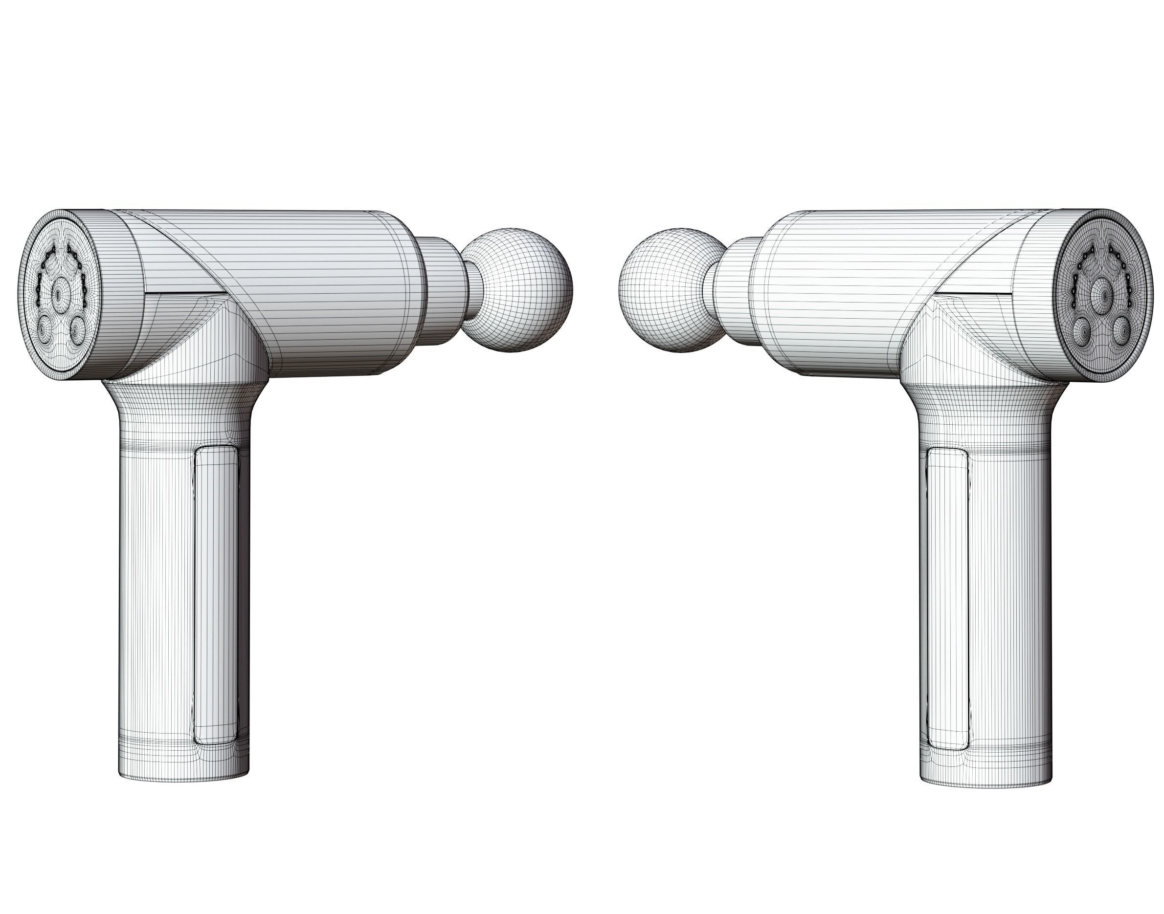 Massage gun 3D model_9