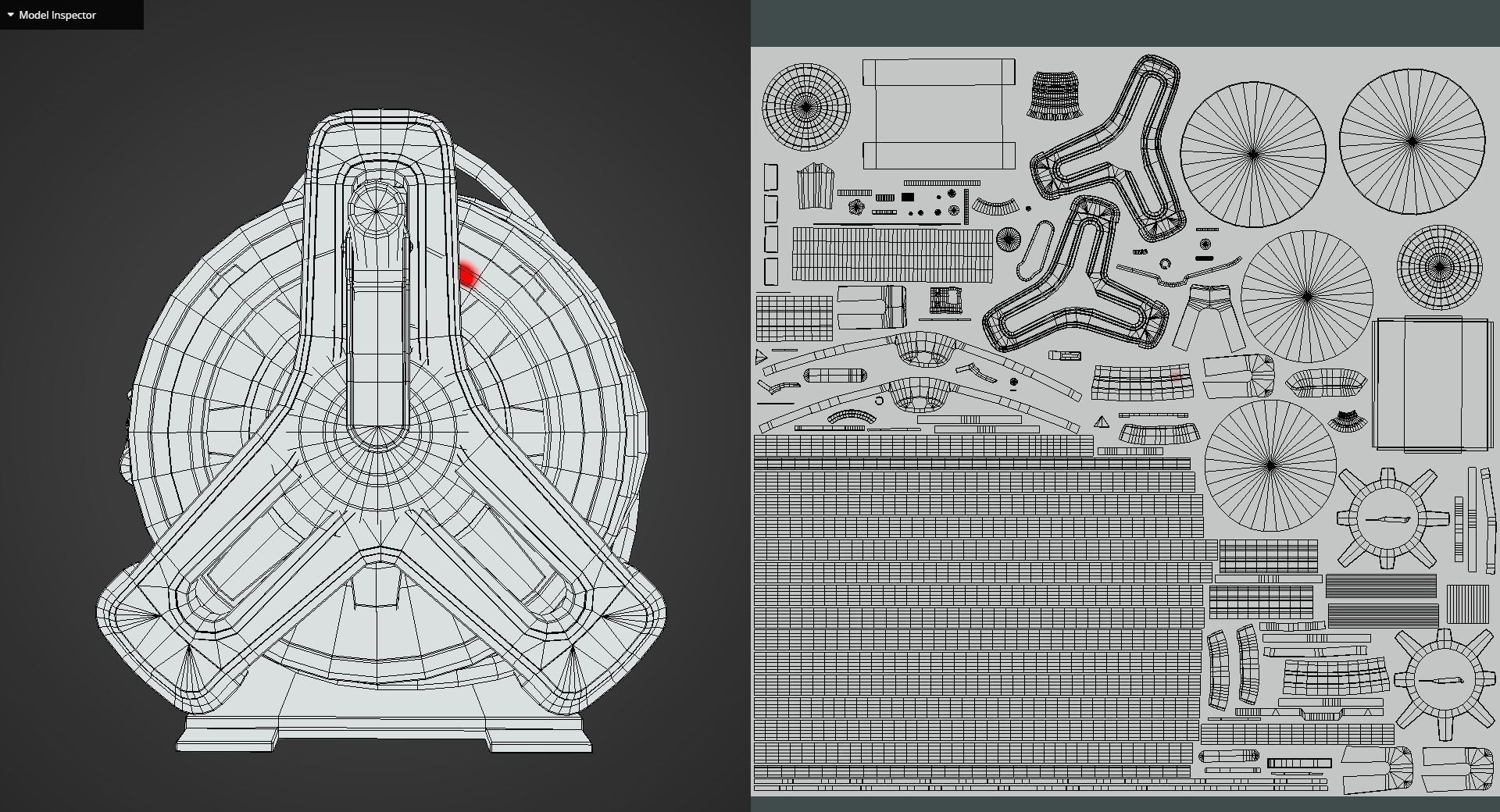 Game Ready Hose Reel Low-poly 3D model_11