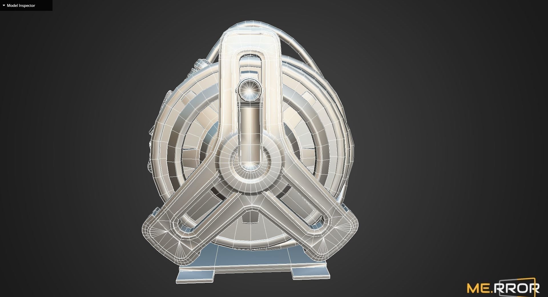 Game Ready Hose Reel Low-poly 3D model_10