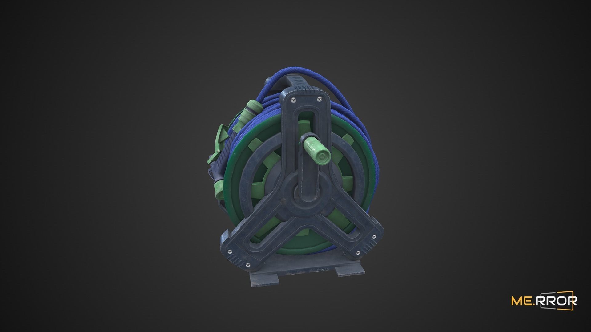 Game Ready Hose Reel Low-poly 3D model_8