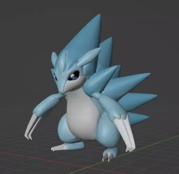 Sandslash Alolan Form 3D print model_0