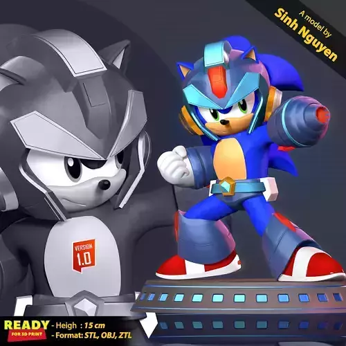 Mega Sonic 3D print model