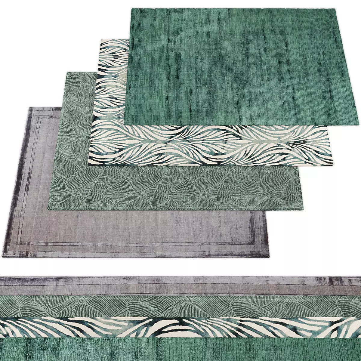 Rugs collection 357 Low-poly 3D model_0