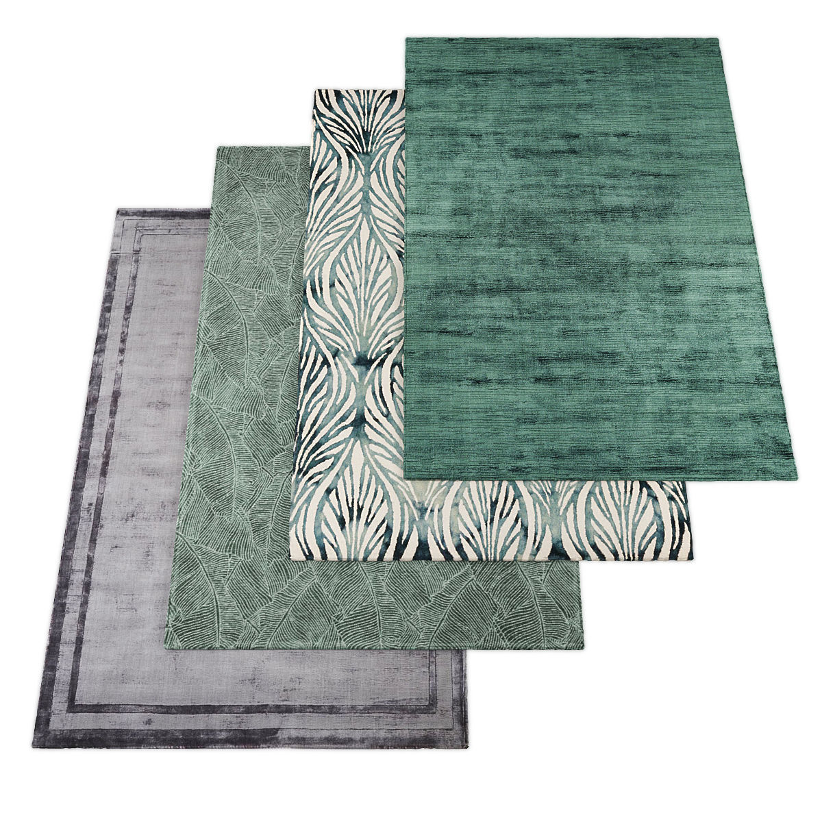 Rugs collection 357 Low-poly 3D model_2