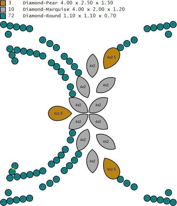 Marquies And Pear With Daimonds Beautiful Ring 3D Print Model 3D print model_15