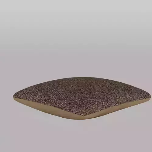 Cushion Cover in Faux Fur Dark Mole