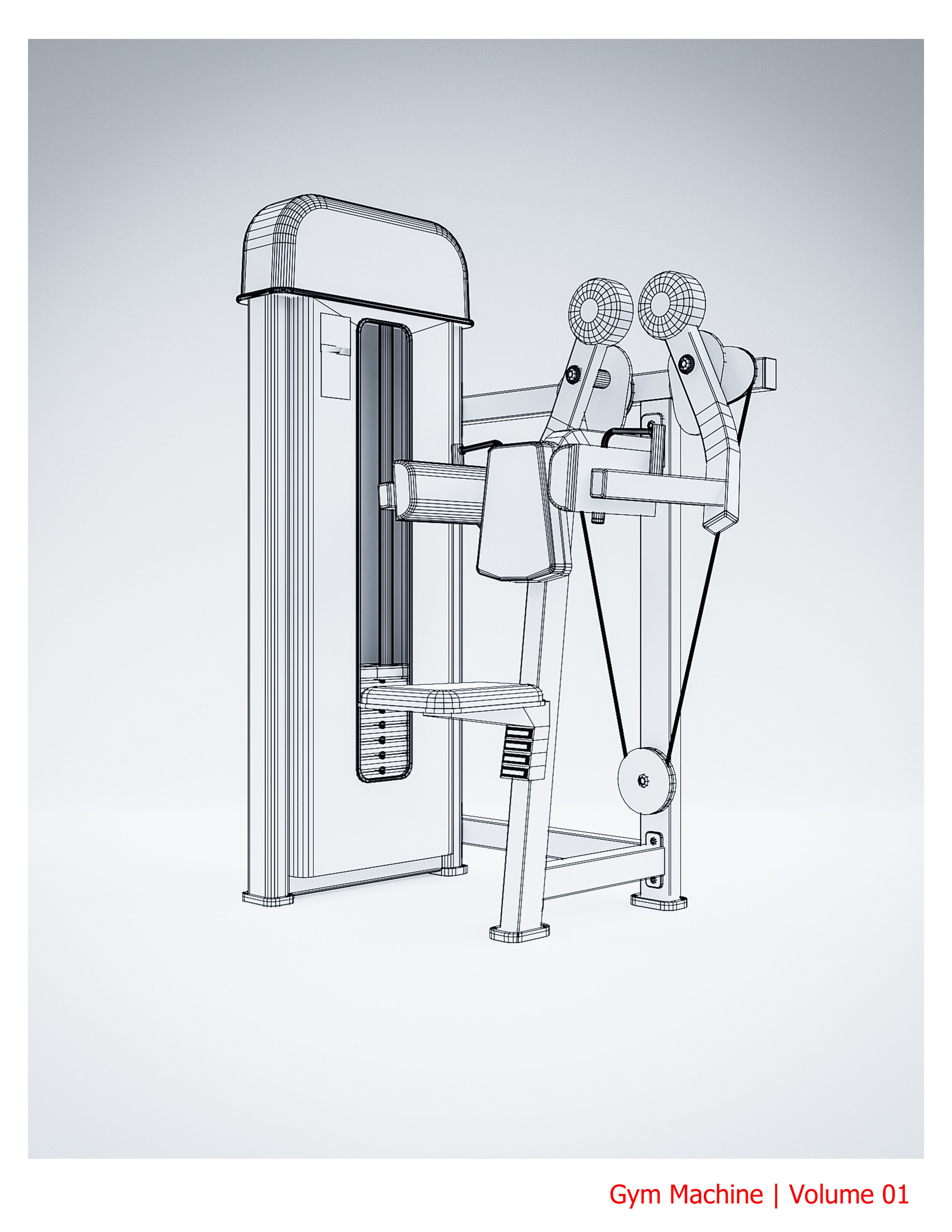 35 Gym Equipment Blender - Fbx - Obj ready Low-poly 3D model_52