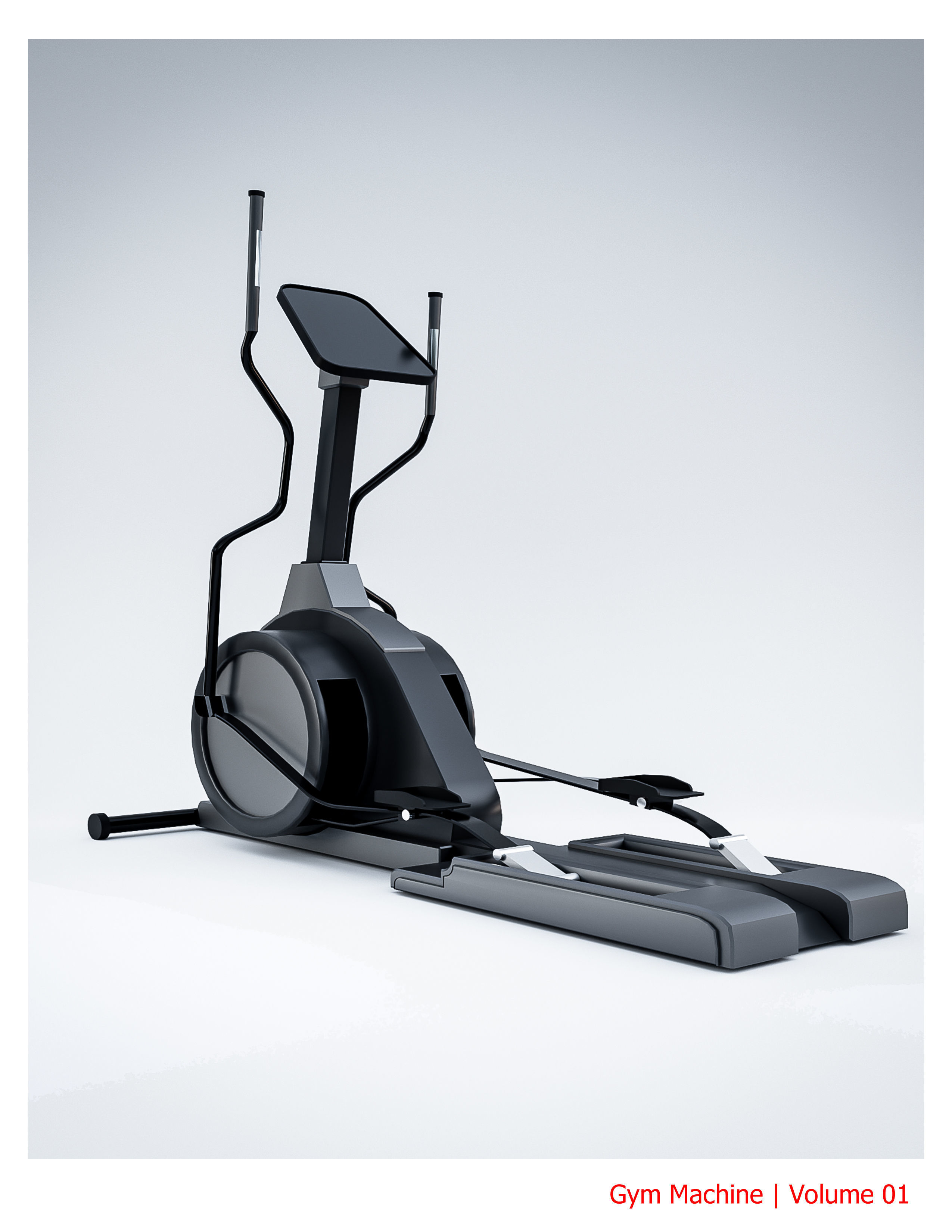 35 Gym Equipment Blender - Fbx - Obj ready Low-poly 3D model_23