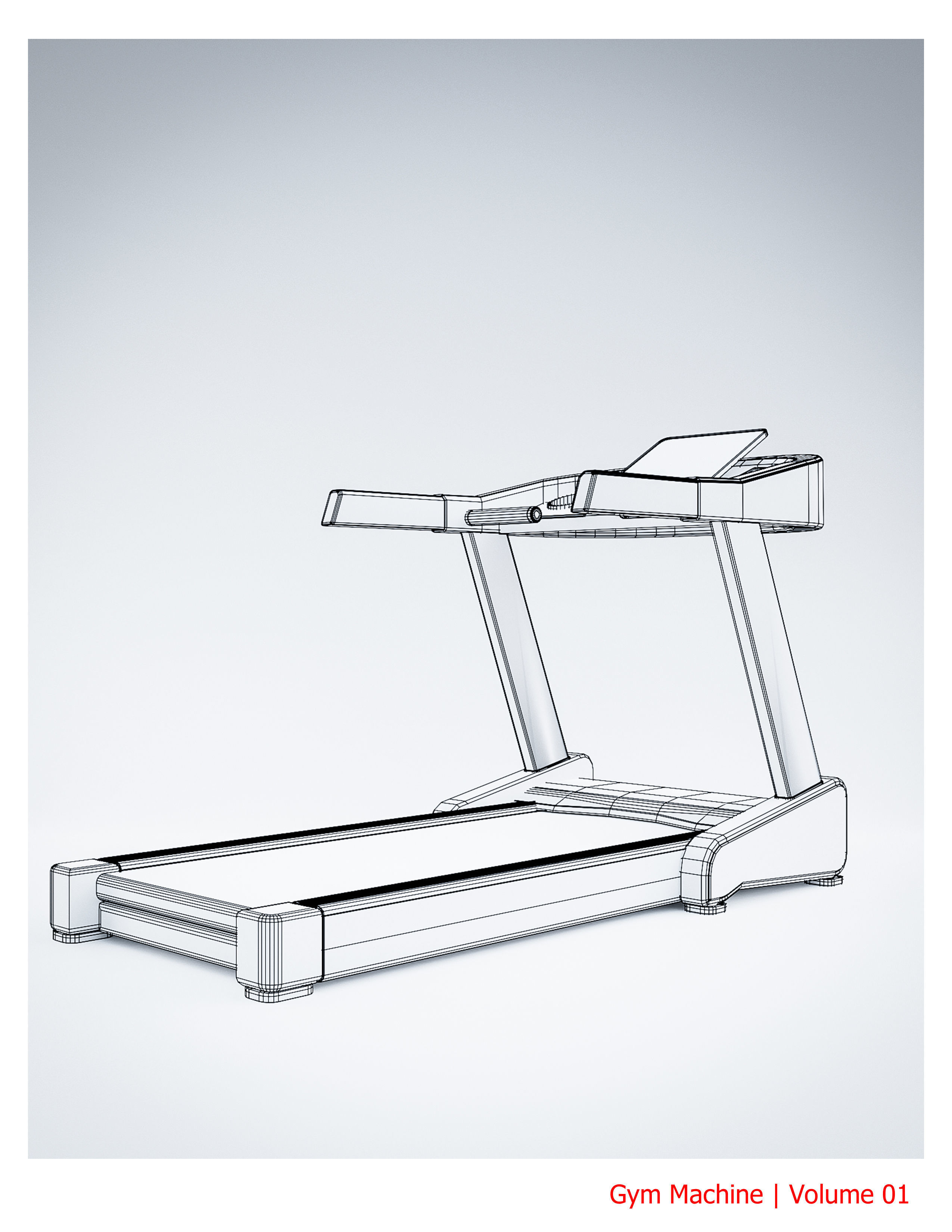 35 Gym Equipment Blender - Fbx - Obj ready Low-poly 3D model_20