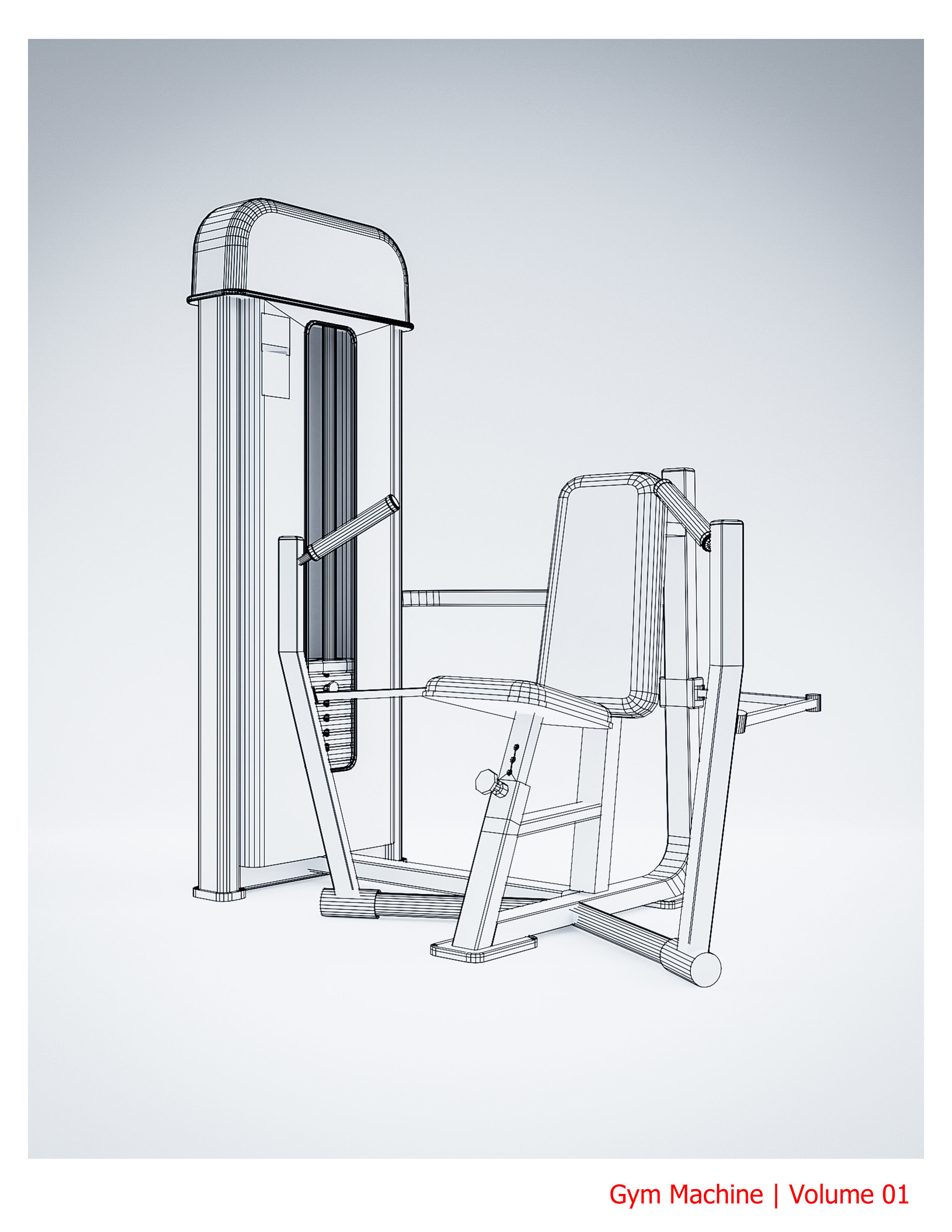 35 Gym Equipment Blender - Fbx - Obj ready Low-poly 3D model_58