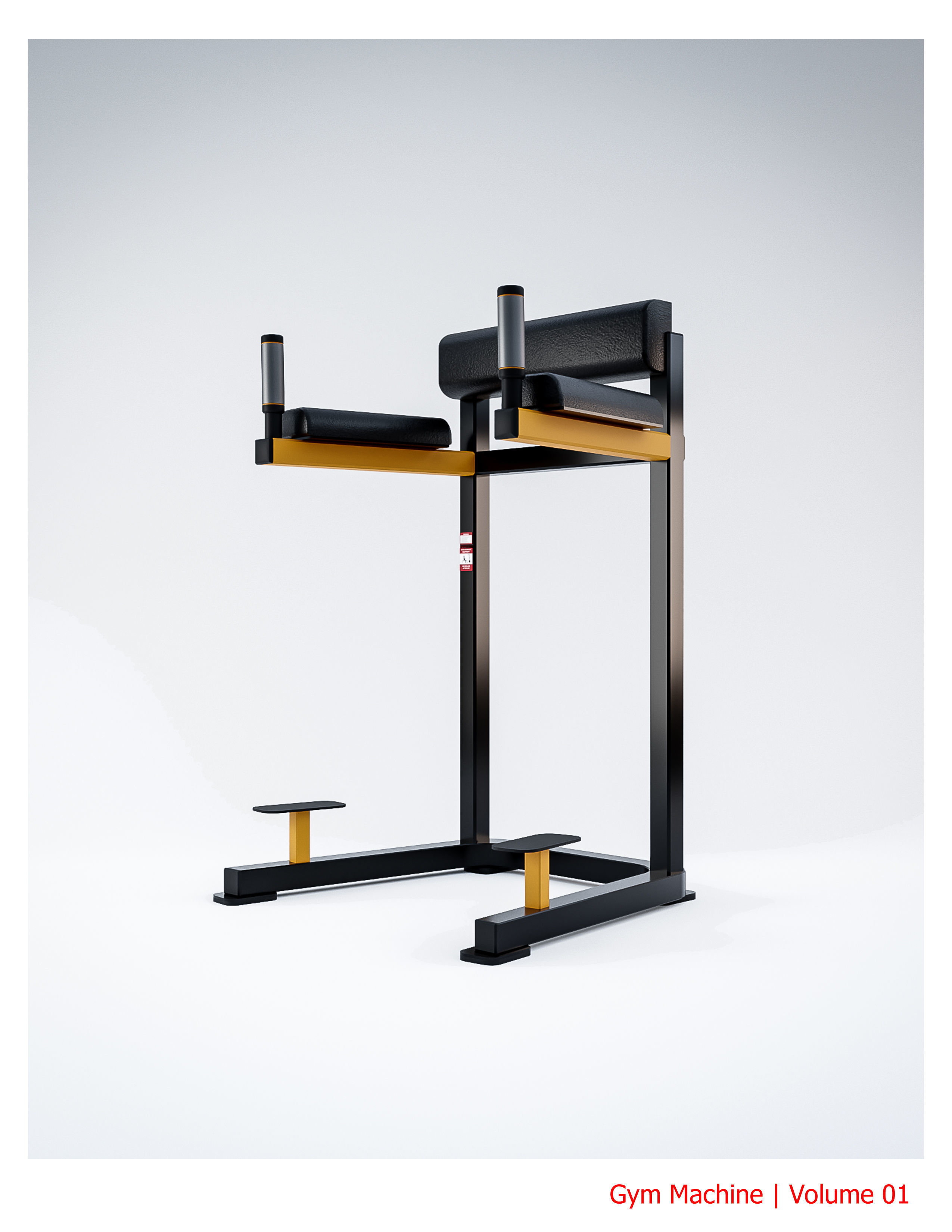 35 Gym Equipment Blender - Fbx - Obj ready Low-poly 3D model_33