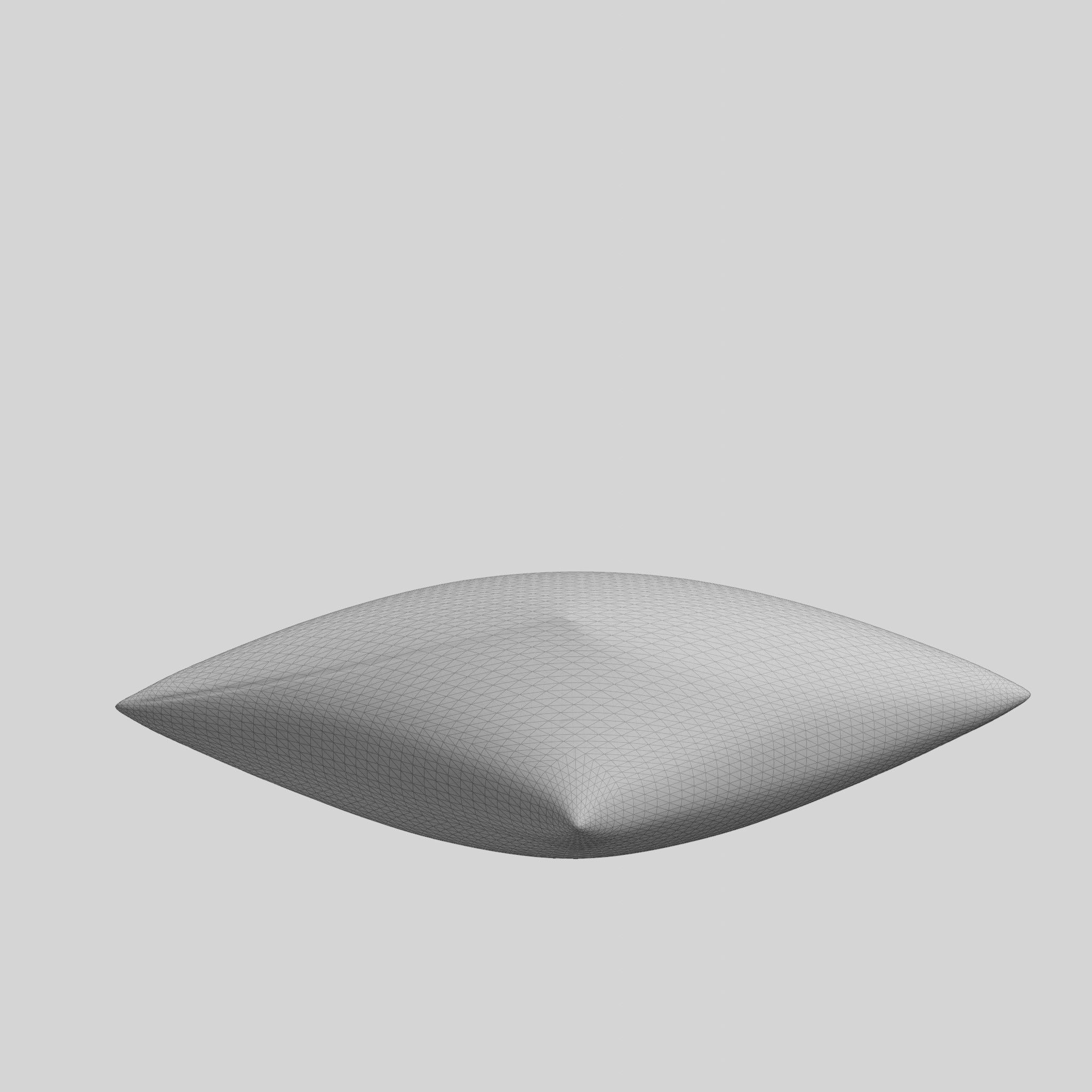 Cushion Cover in Linen Mix Low-poly 3D model_5