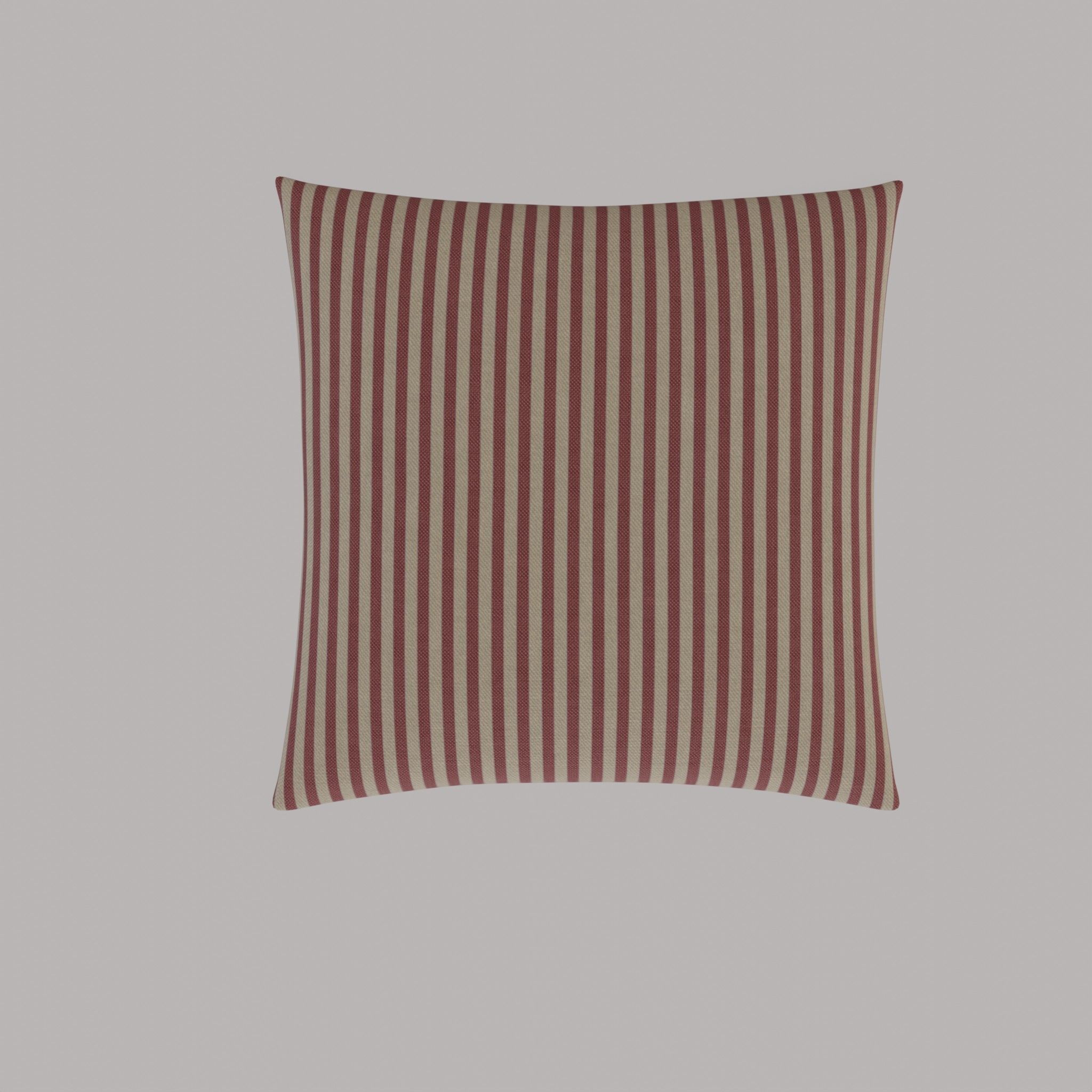 Cushion Cover in Linen Mix Low-poly 3D model_4