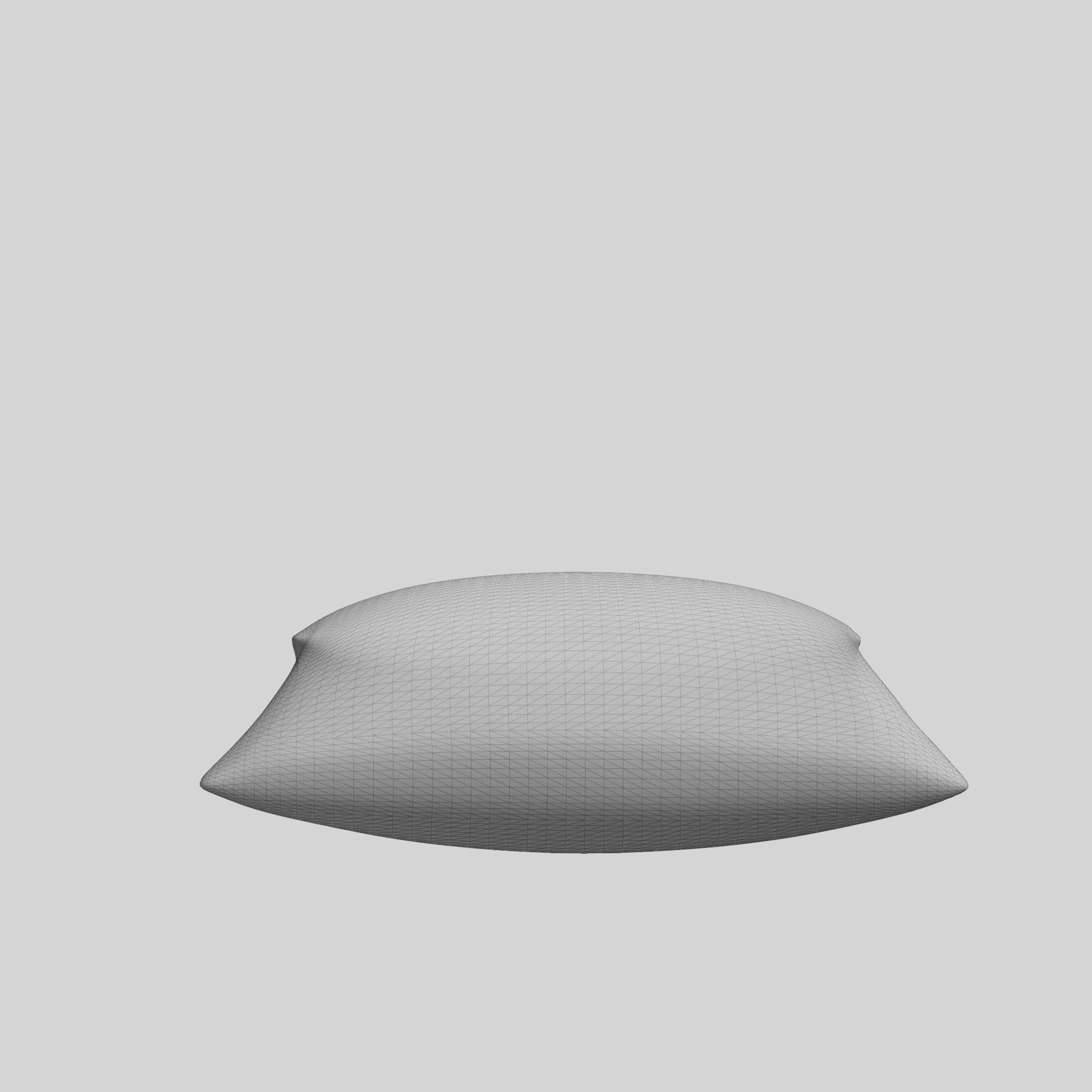 Cushion Cover in Linen Mix Low-poly 3D model_7