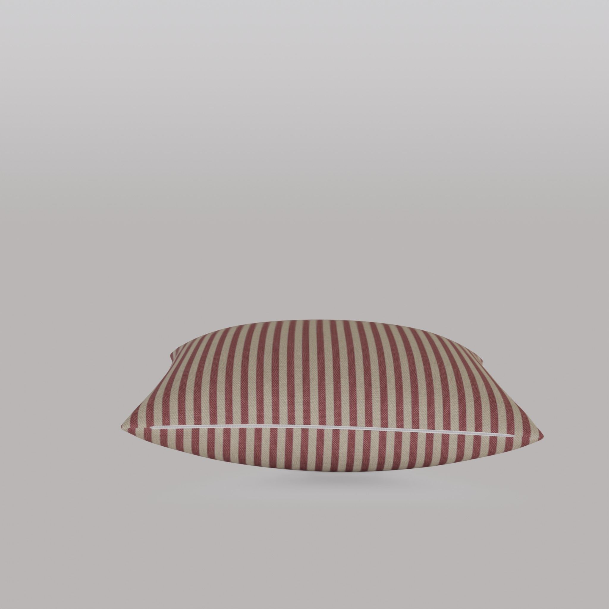 Cushion Cover in Linen Mix Low-poly 3D model_3