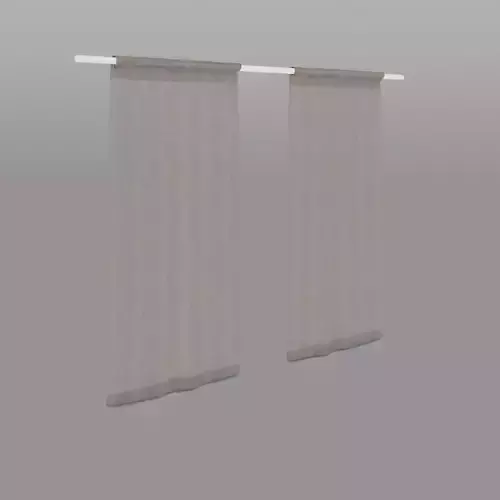 Curtain Length Light Gray Beige