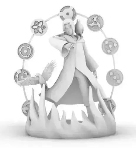 Itachi uchiha sharingan akatsuki  