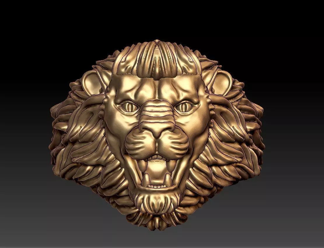 LION RING 3D print model_0