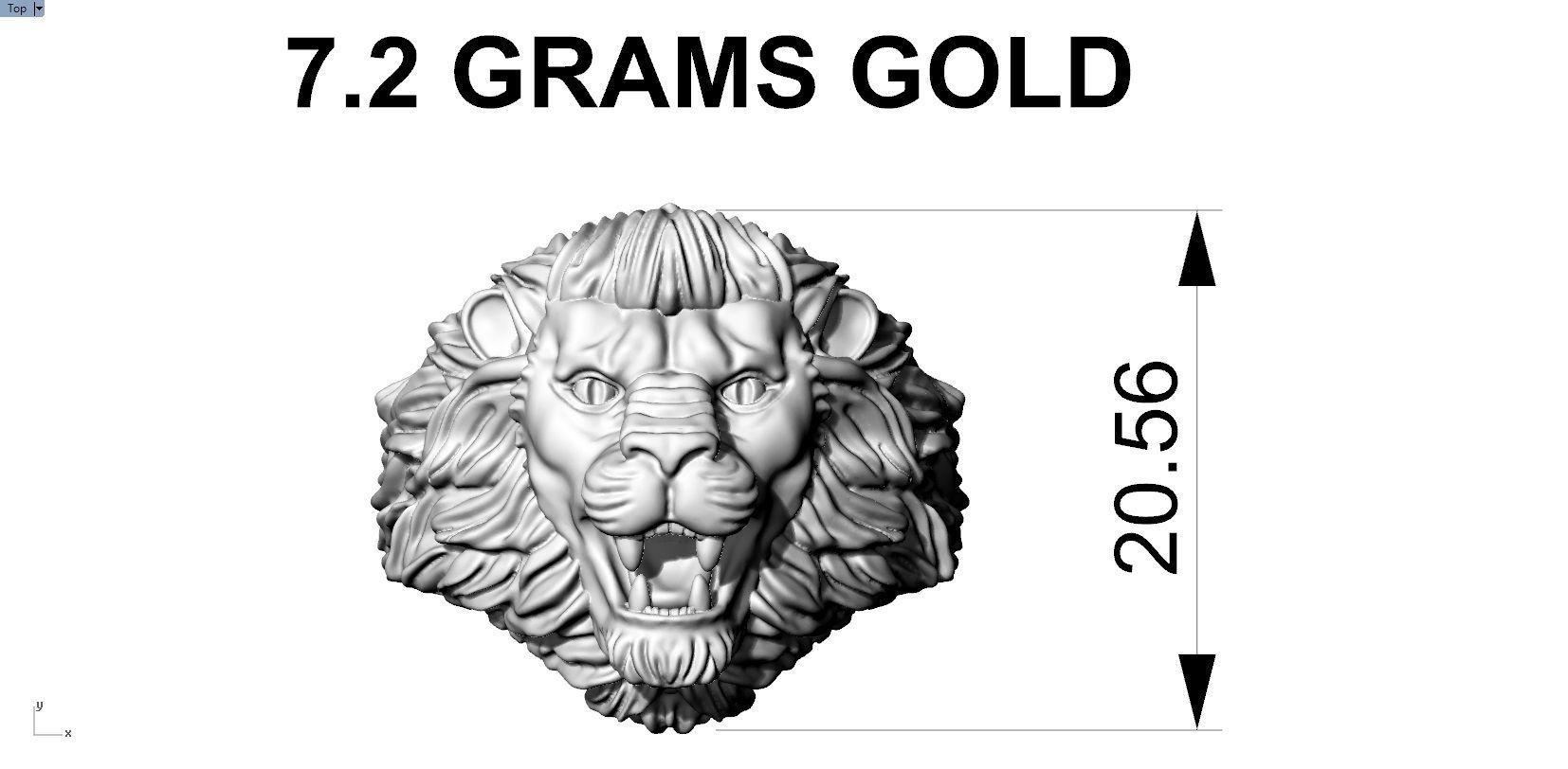 LION RING 3D print model_11