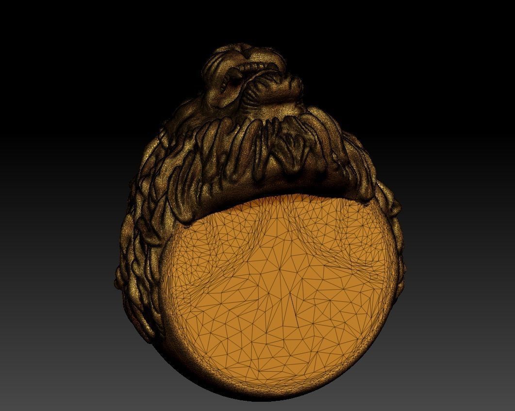 LION RING 3D print model_10