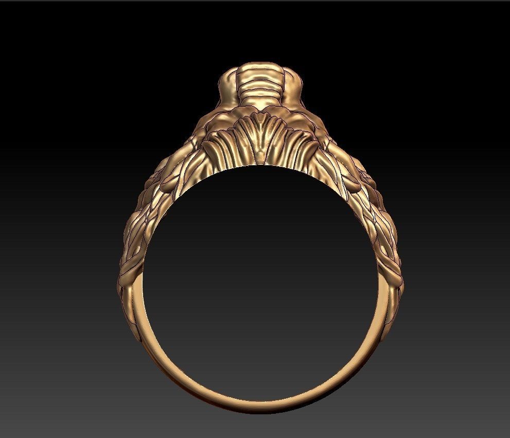 LION RING 3D print model_7