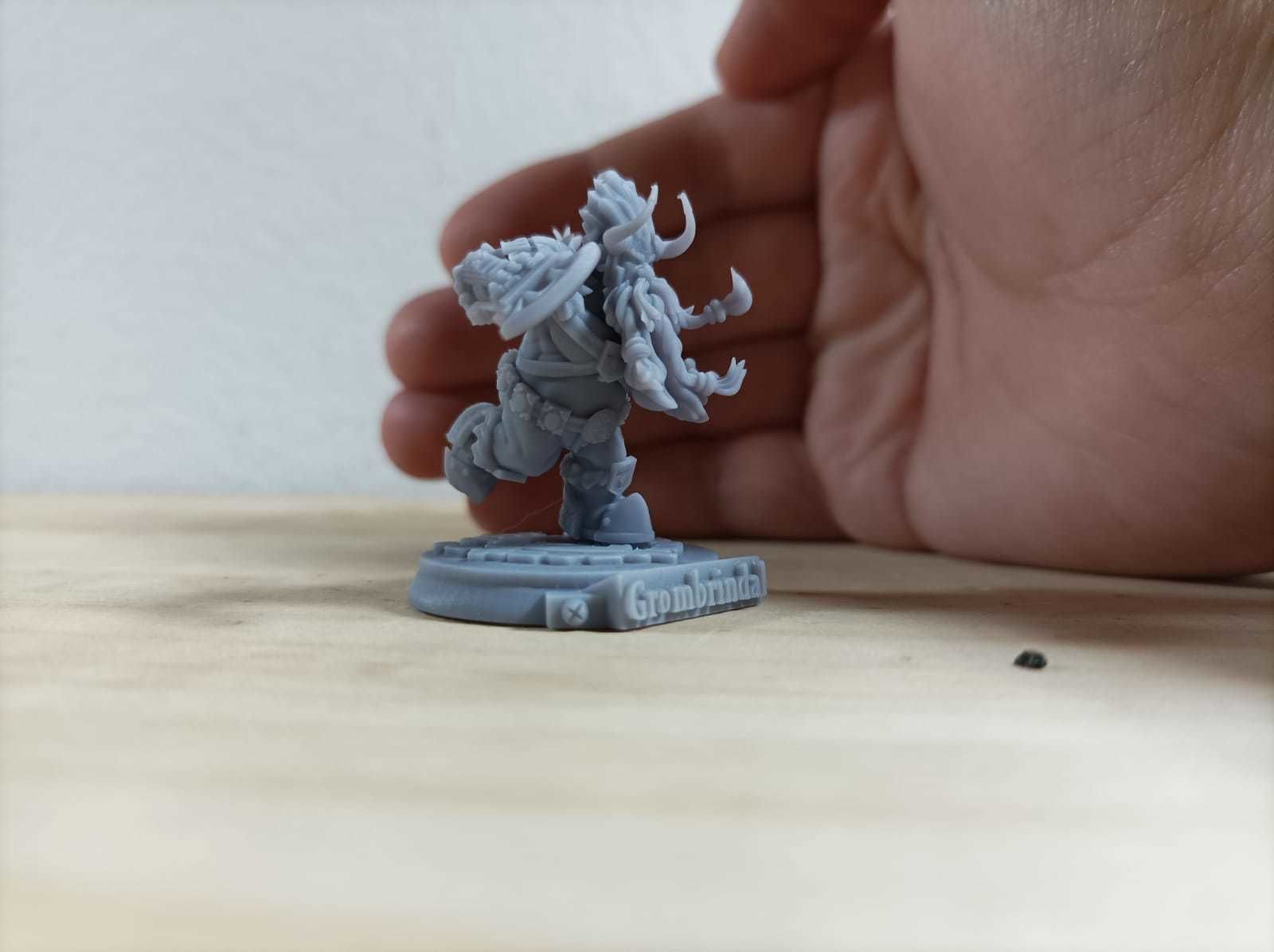 Dwarf with white 3D print model_4