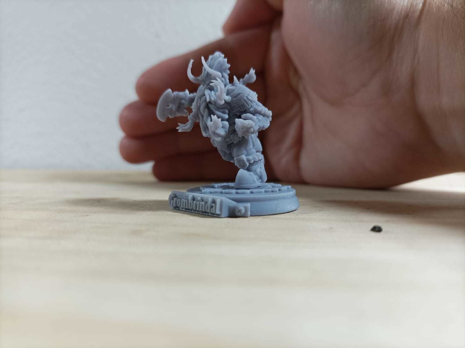 Dwarf with white 3D print model_3