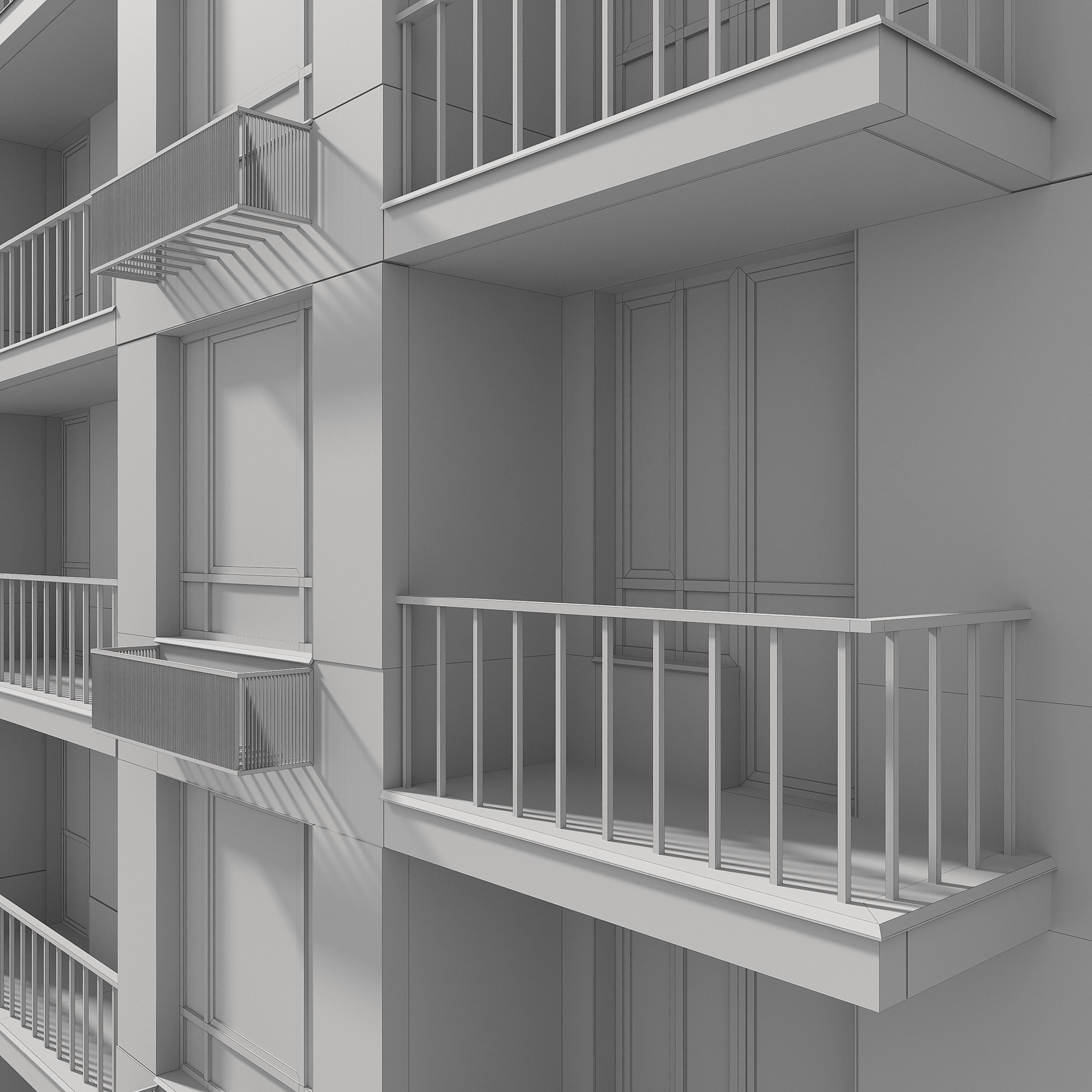 Residential Building 003 3D model_13