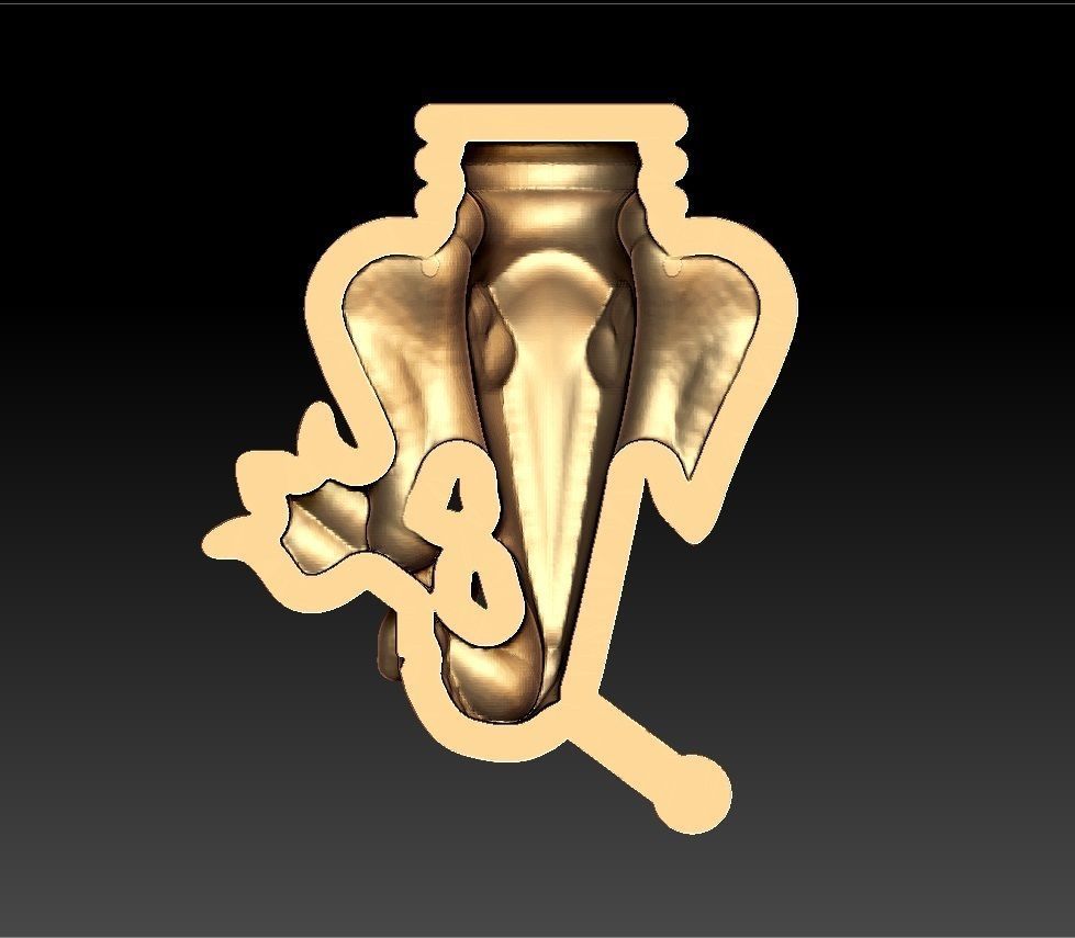 VINAYAGAR PENDENT 3D print model_3