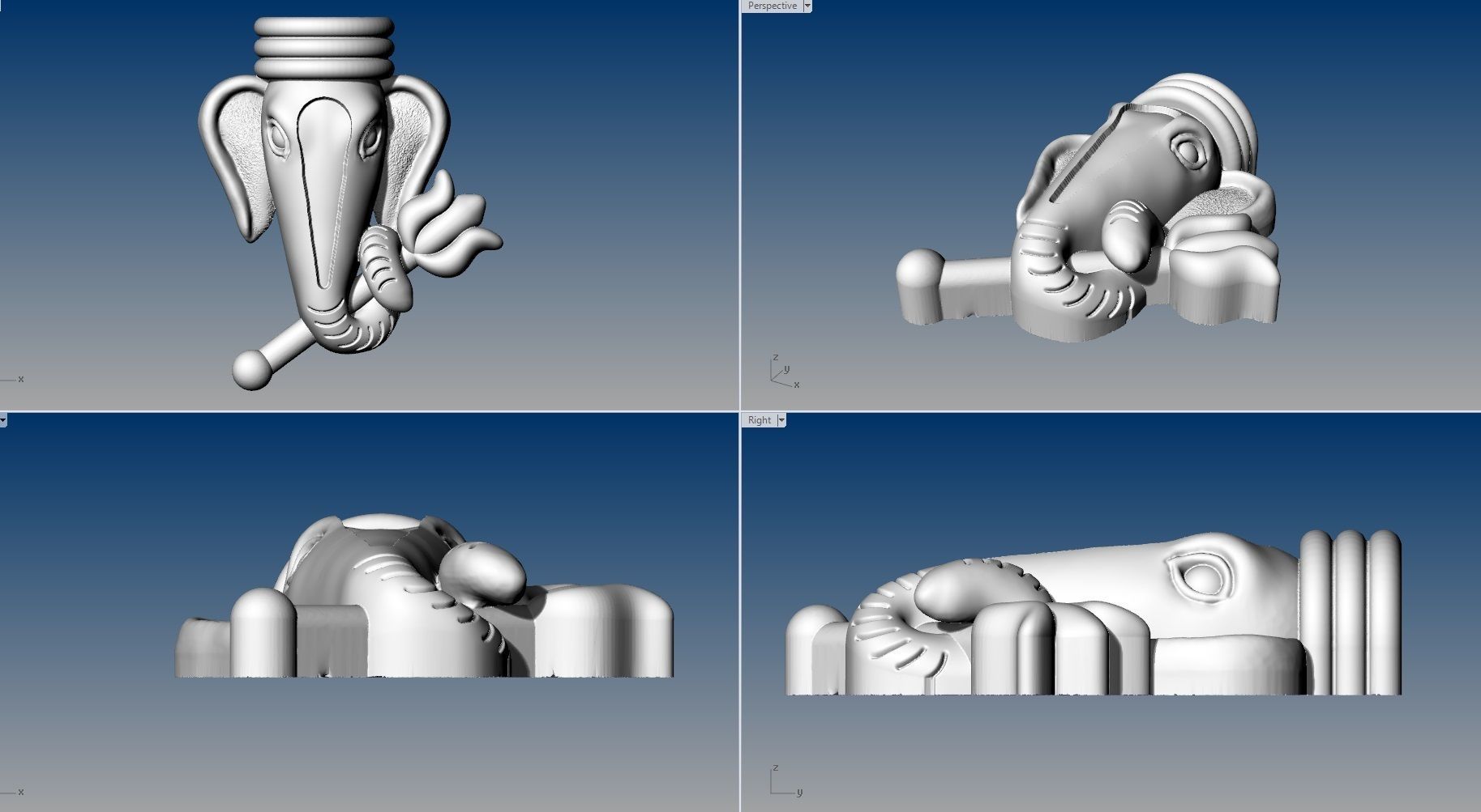 VINAYAGAR PENDENT 3D print model_9