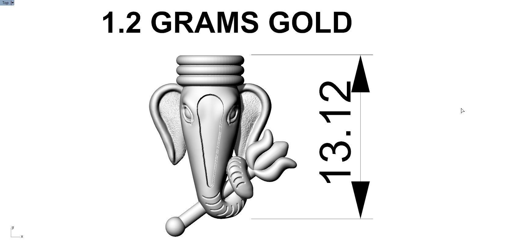 VINAYAGAR PENDENT 3D print model_7