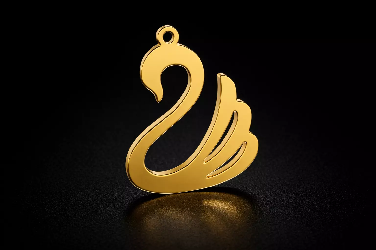 Swan pendant 3D print model