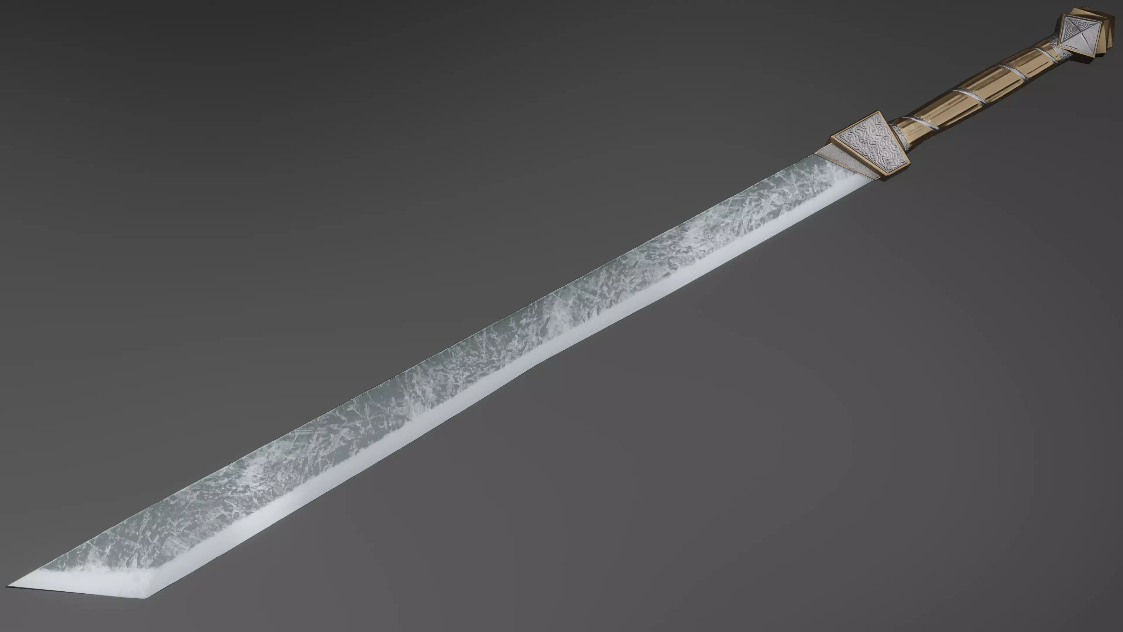 Sword 04 Low-poly 3D model_0