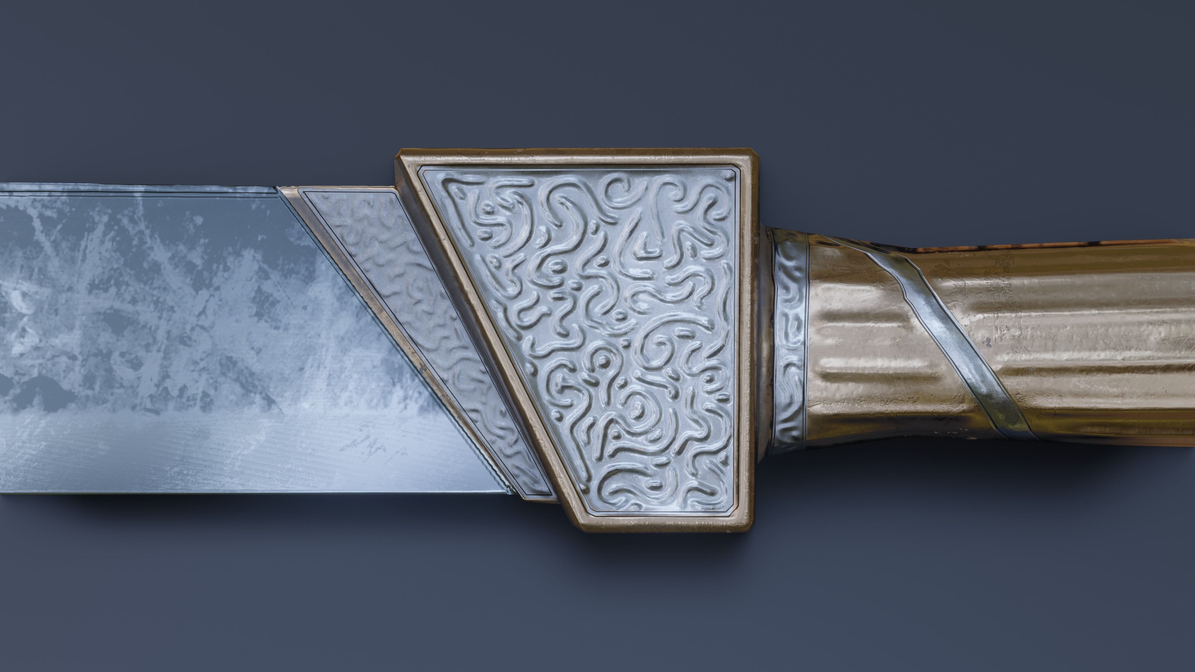 Sword 04 Low-poly 3D model_5