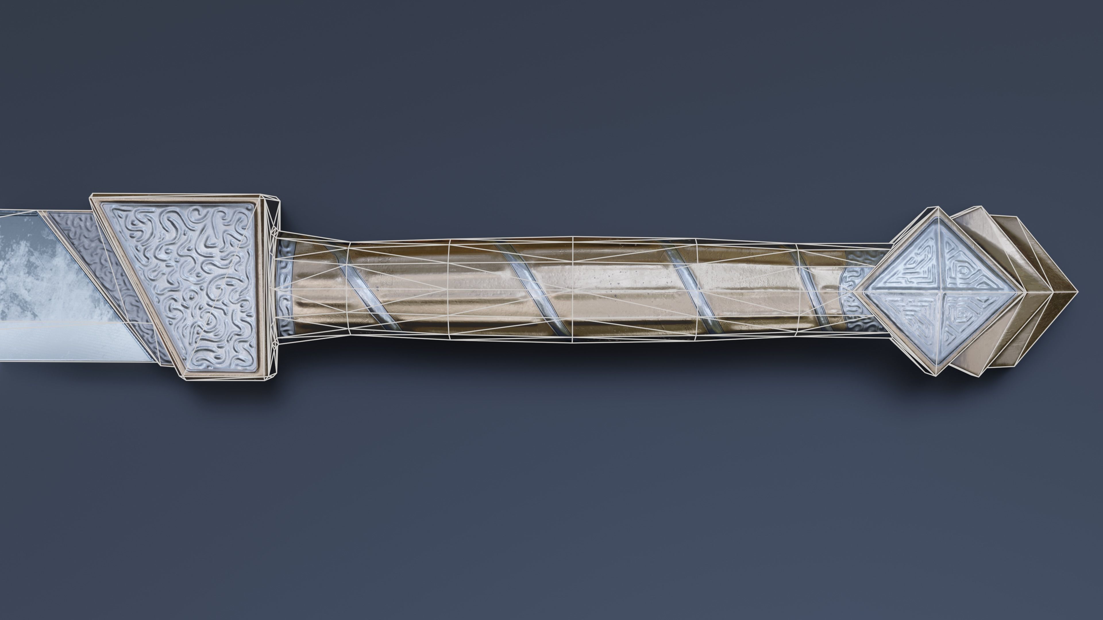 Sword 04 Low-poly 3D model_9