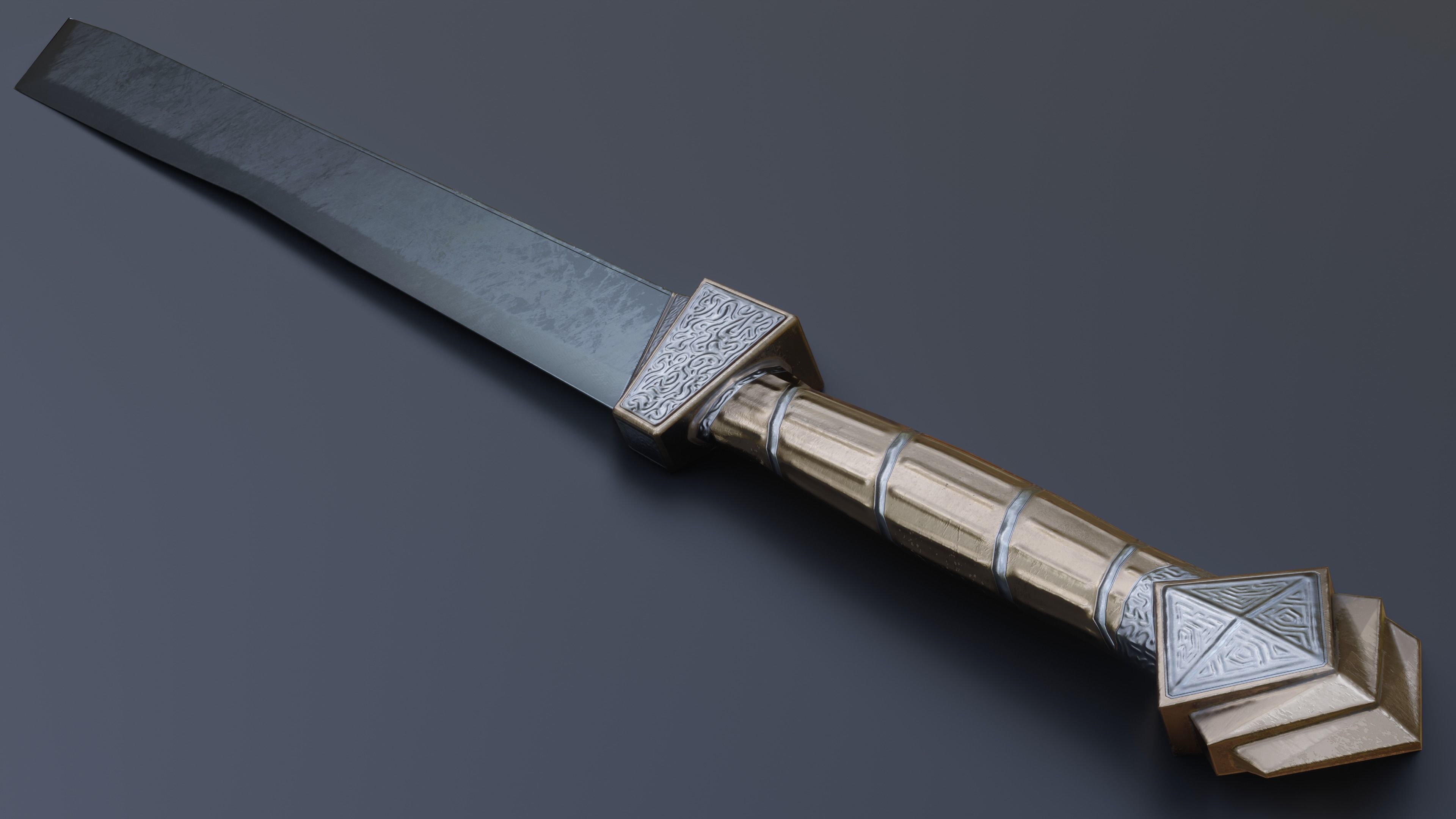 Sword 04 Low-poly 3D model_7