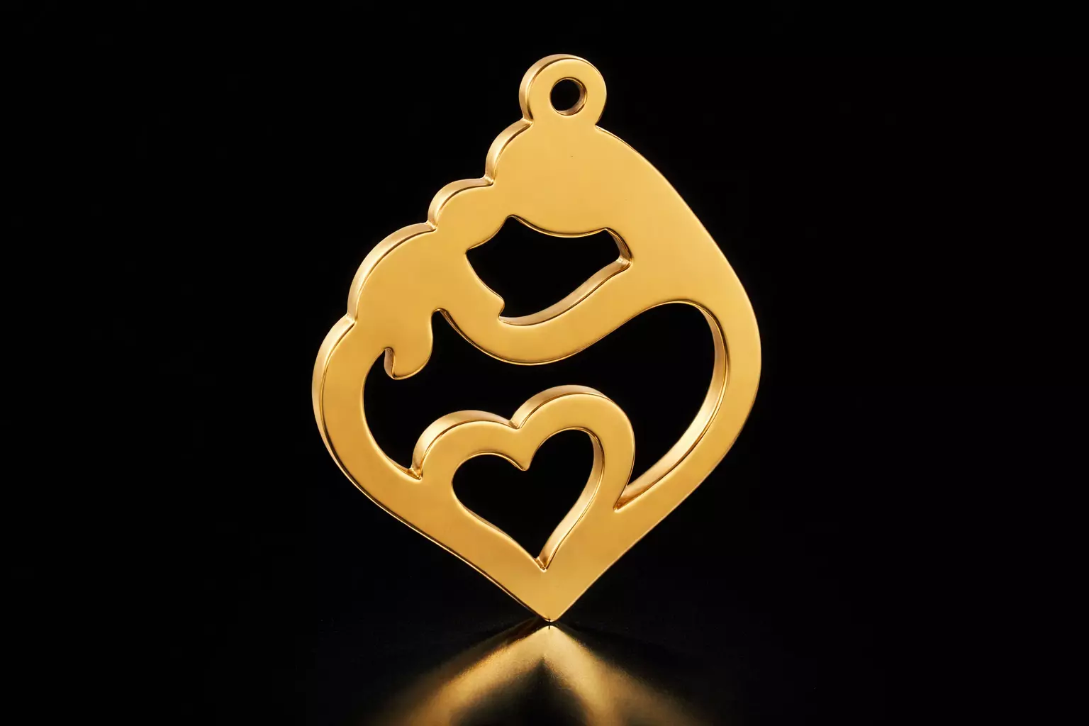 Mother Baby Pendant 3D print model