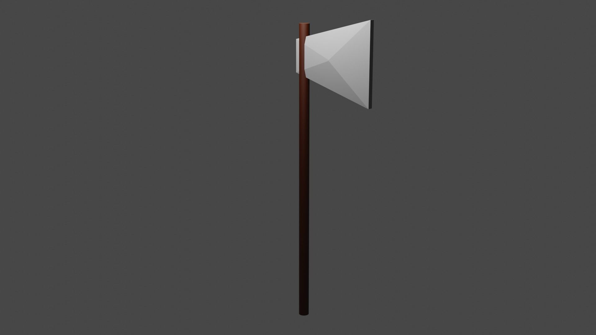 Iron axe 3D model_1