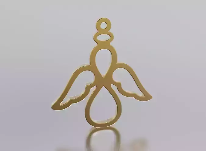 angel pendant 3D print model