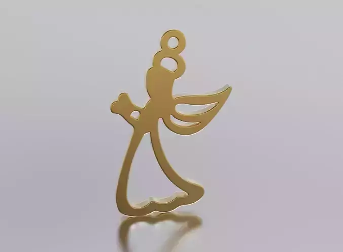 angel pendant 3D print model