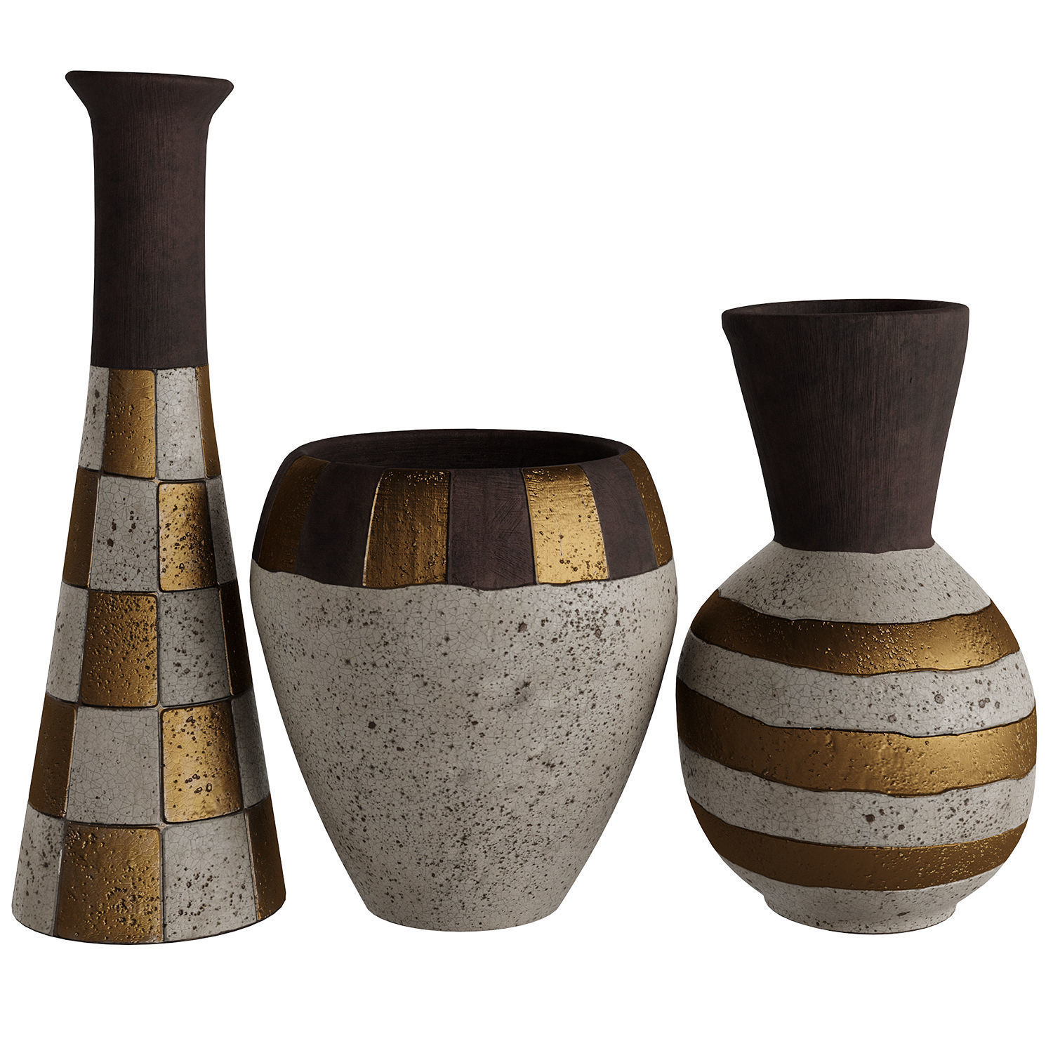 JARU POTTERY Vases 3D model_1